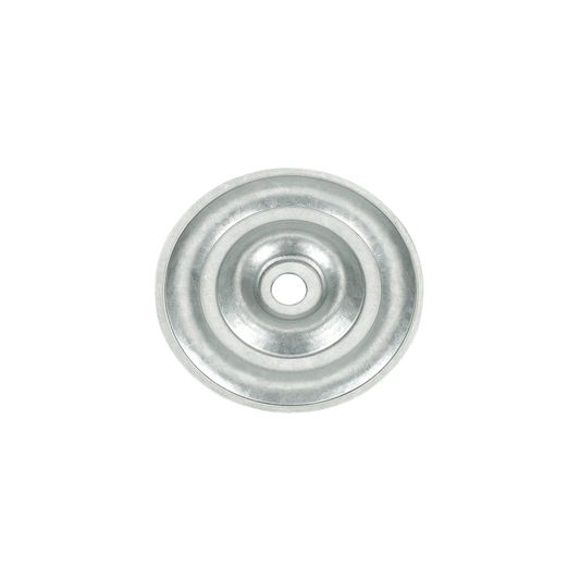 2-inch round flat-bottom stress plate for rigid insulation on wood and steel decks