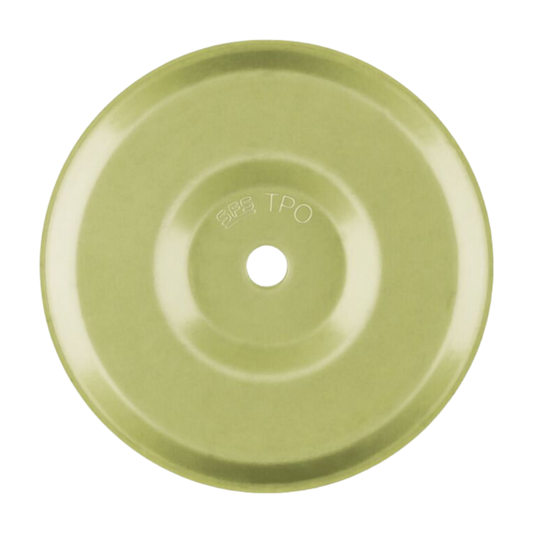 Yellow isoweld TPO stress plate for induction welding of single-ply membranes