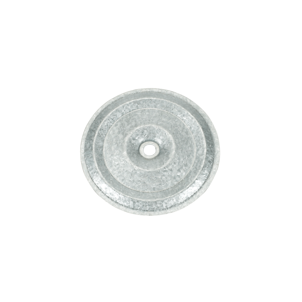 3-inch round flat stress plate for insulation and cover boards