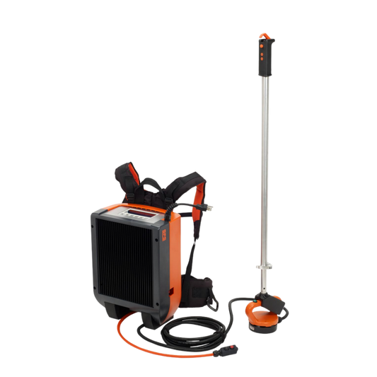 Portable isoweld backpack induction welding tool for flexible membrane welding