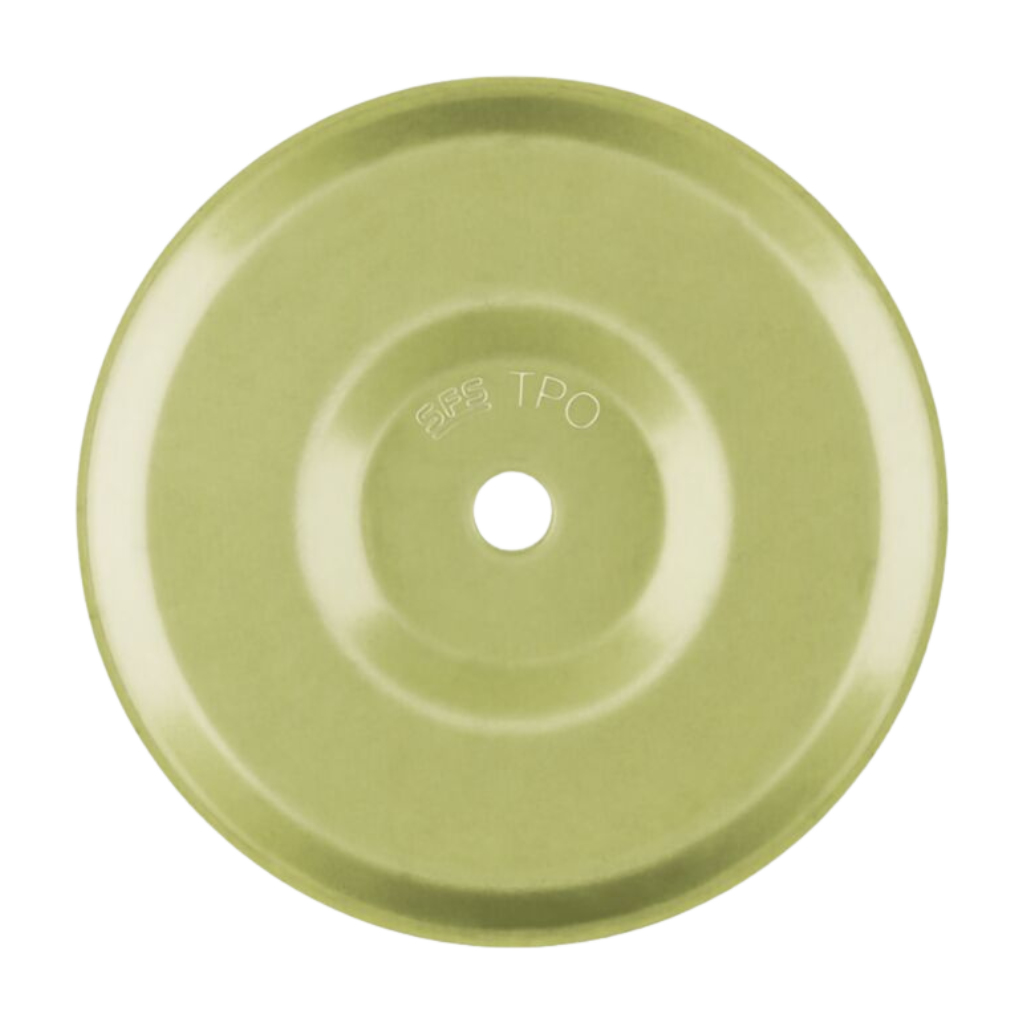 Yellow isoweld TPO stress plate for induction welding of single-ply membranes