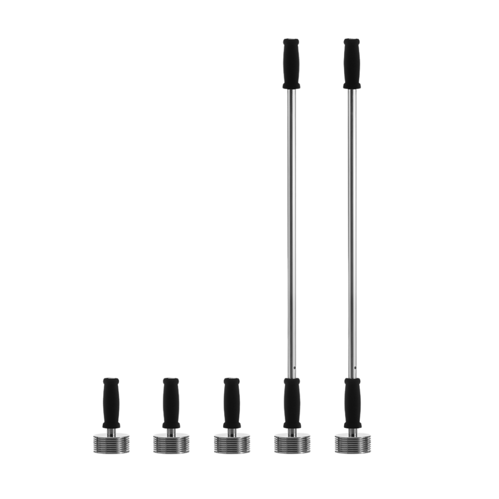 Set of 12 isoweld magnets with detachable handles and case for membrane welding